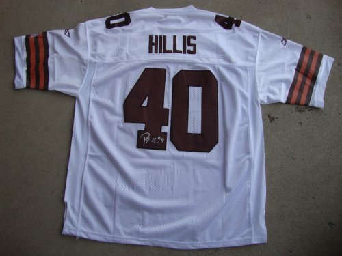 Cleveland Browns PEYTON HILLIS Signed Autographed NFL Jersey COA