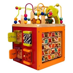 B. Zany Zoo Wooden Activity Cube by 