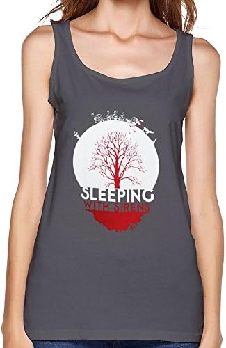 XersM Women's Sleeping With Sirens Logo Tank Top Deep Heather XXXL
