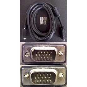 10 Ft 15-Pin HD15 SVGA Male to Male Projector/Video/Monitor Cable with Ferrites