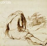 Wallmonkeys Peel and Stick Wall Decals - Ink Drawing of a Male Bather by Guercino - Removable Graphic
