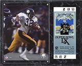Franco Harris Sublimated 12x15 Plaque | Details: Pittsburgh Steelers, Super Bowl IX, with Replica ticket