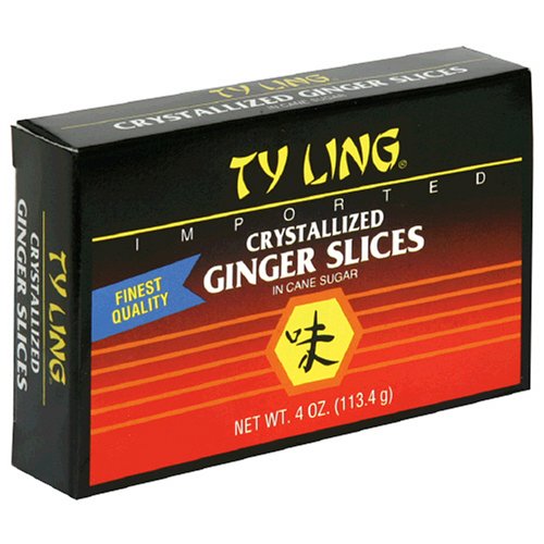 Ty Ling Crystallized Ginger Slices 12-Count 4-Ounce Box