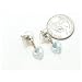 Sparkling Iridescent Aurora Borealis Ab Heart Swarovski Crystal Dangle Earrings - Gold Finished