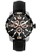Fossil Men's Casual Black Dial Leather Band Watch #BQ9363
