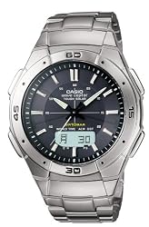 Casio Men's WVA470DJ-1ACF Waveceptor Solar Atomic Ana-Digi Sport Watch