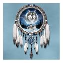 Dreams Of The Wild Wolf Art Native American-Style Dreamcatcher Wall Decor by The Bradford Exchange