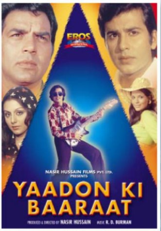 Yaadon Ki Baaraat dvd, Film dvd Yaadon Ki Baaraat