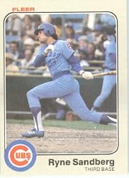 1983 Fleer # 507 Ryne Sandberg ROOKIE Chicago Cubs Baseball Card