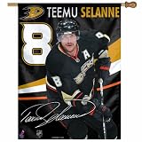 NHL Anaheim Ducks Teemu Selanne 27-by-37 Inch Vertical Flag