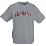 Alabama Crimson Tide Ash Horizontal Arch Logo T-shirt