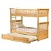 Colorado Twin/Twin Bunk Bed with Trundle Bed - Natural Maple