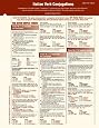 Italian Verb Conjugation Card (Foreign Language Verb Conjugation Cards)