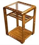 Sterling Deluxe 10 Pool Cue Rack Floor Stand with Glass Top