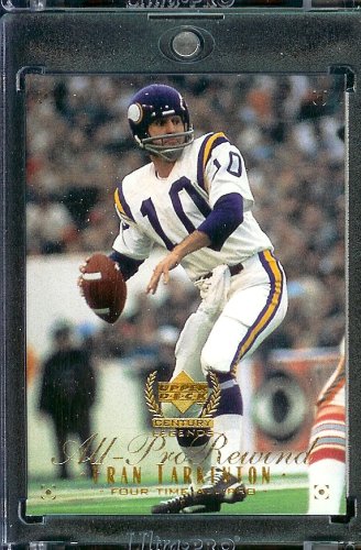 1999 Upper Deck Century Legends # 105 Fran Tarkenton New York Giants Football Card- Mint Condition - Shipped In Protective ScrewDown Case!