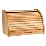 Pomerantz Oak Roll Top Bread Box