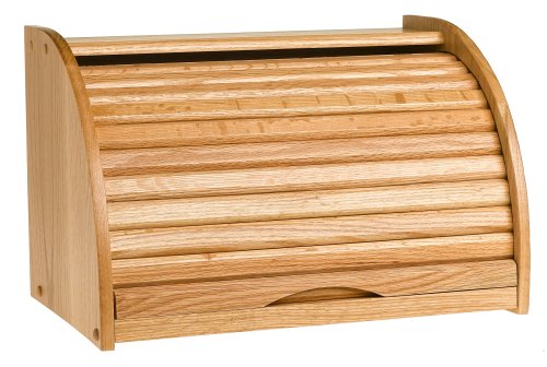 Pomerantz Oak Roll Top Bread Box
