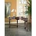 Hunt Desk with Hand Painted Floral Motif in Distressed Faux Mahogany Finish