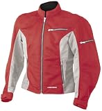 Firstgear Contour Mesh Ladies Motorcycle Jacket Red/Grey XXL