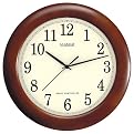 Wood Atomic Wall Clock - Walnut