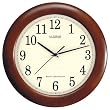 La Crosse Technology WT-3122A 12 1/2-Inch Wood Atomic Analog Clock