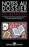 Notes au dossier : Guide de r�daction pour l'infirmi�re