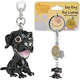 Little Paws Black Labrador Key Ring / Bag Charm