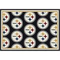 Pittsburgh Steelers All-Over Logo Rug
