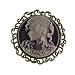 Victorian Cameo Brooch Purple 2 x 2