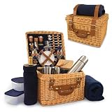 Picnic Time 21286915 Canterbury Picnic Basket and Blanket With Cheese Cutting Board
