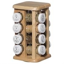 Kamenstein 16-Jar Spice Rack - Light Wood