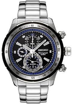 Seiko #SNAC85 Men's Criteria Stainless Steel Chronograph Alarm Watch