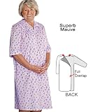 Ladies Snap Open Back Hospital Duster