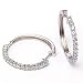 1 Carat 14KWG Diamond Hoop Earrings