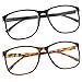grinderPUNCH Large Nerdy Thin Plastic Frame Clear Lens Glasses