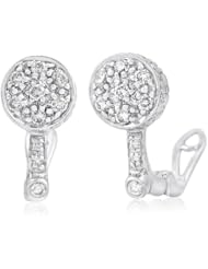 14k WHITE GOLD WOMENS EARRING LE-1843 DIAMOND 0.49CT TW