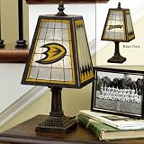 Mighty Ducks of Anaheim Small Art Glass Lamp