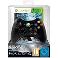 Manette sans fil noire pour Xbox 360 + Halo 4