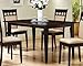 Coaster Cushion Back Dining Chairs, Cappuccino, Set of 2