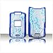 PCMICROSTORE Brand AT&T Cingular Motorola MOTORAZR Razr V3xx Snap-On Rubberize Blue Flower Pattern Crystal Case Cover