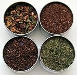IMAGE OF Heavenly Tea Leaves Organic Herbal Sampler - 4 Bestselling Cans - Approximately 25 servings of tea per can