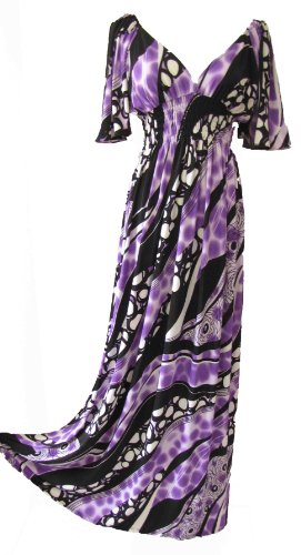 Cheap the grace eboutique Purple black bold print maxi summer party wedding dress