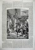 1863 SERENADE MORELLI NAPLES MUSIC MEN STEPS ROMANCE