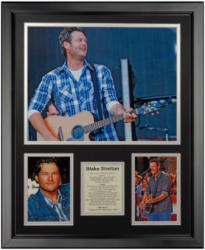 Art of Hollywood Blake Shelton, Framed Photo Presentation - 18 x 22 Inches