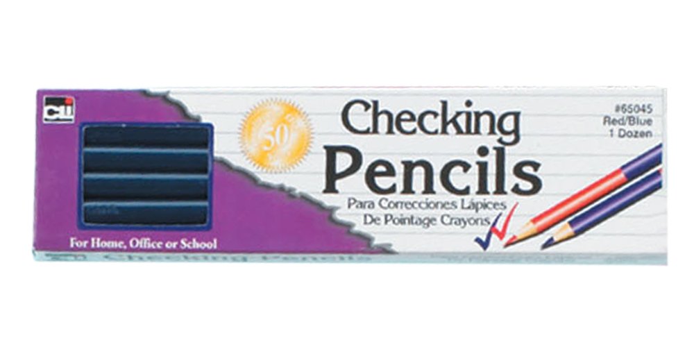 Amazon.com: Charles Leonard Checking Pencil, Combination Red/Blue ...