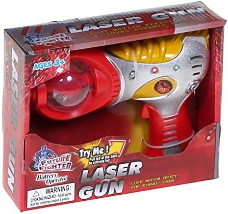 Future Fighter Light-Up Laser Gun Toy with Electronic Sound Effects