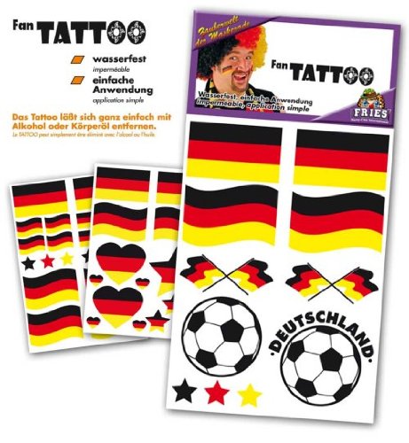 Fan Tattoo Deutschland, verschiedene Designs