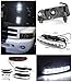 Spec-D Tuning For Dodge Ram Led Smoke Headlights Corner+ LED Bumper Fog Lamps