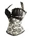 Camellias Women's Sexy women Wedding Lingerie Bustier Boned Lace-Up Corset
