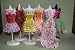 Package of 6 Barbie Dresses colors might vary